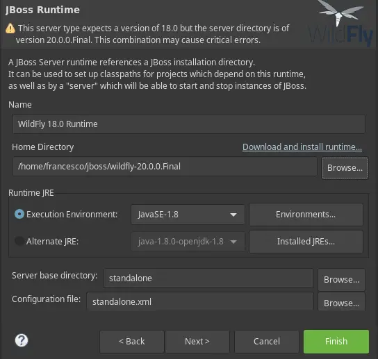 how to set up jboss with eclipse