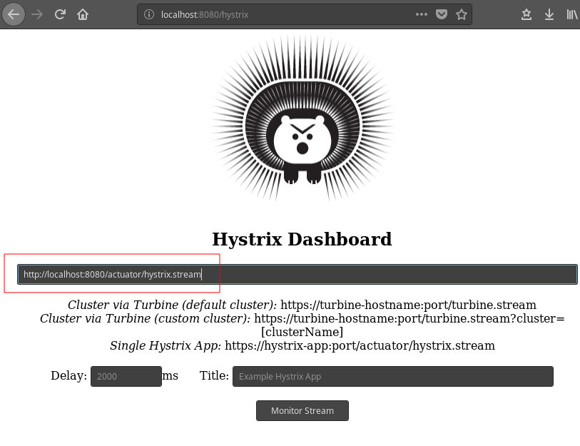 hystrix dashboard spring boot