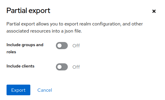 keycloak export realm tutorial