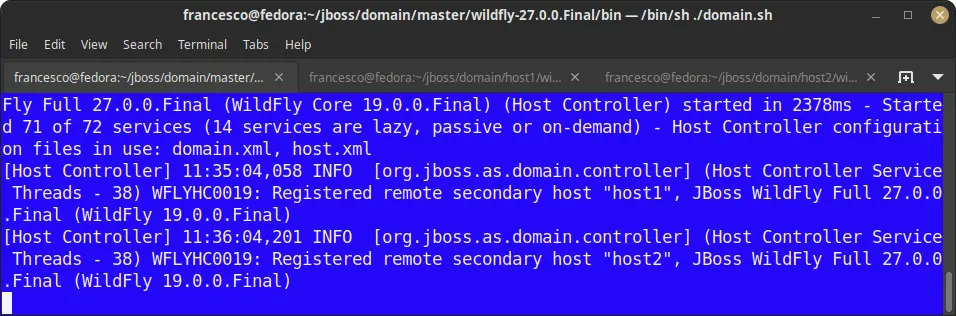 how to configure wildfly in domain mode